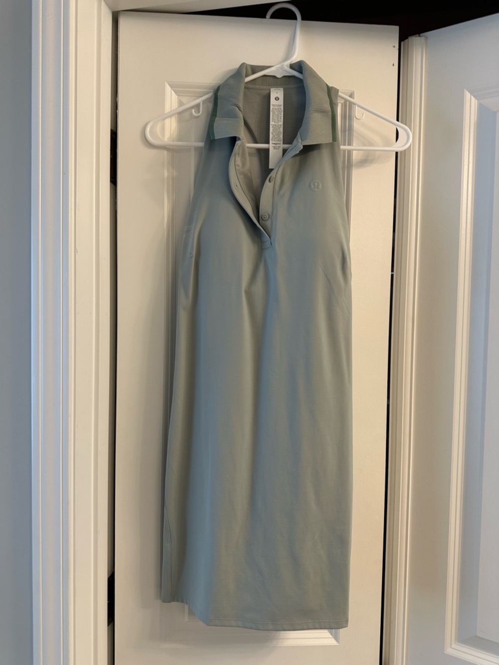 lululemon athletica Sage Green Sleeveless Polo Dress